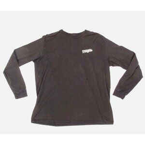 PATAGONIA Charcoal Gray Long Sleeve Men's Cotton T-Shirt Tee size L /266